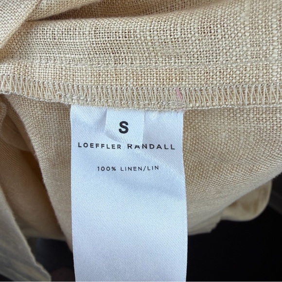 New Loeffler Randall drop waist S sand Midi Dress Cottagecore Fairy Prairie - Picture 11 of 14